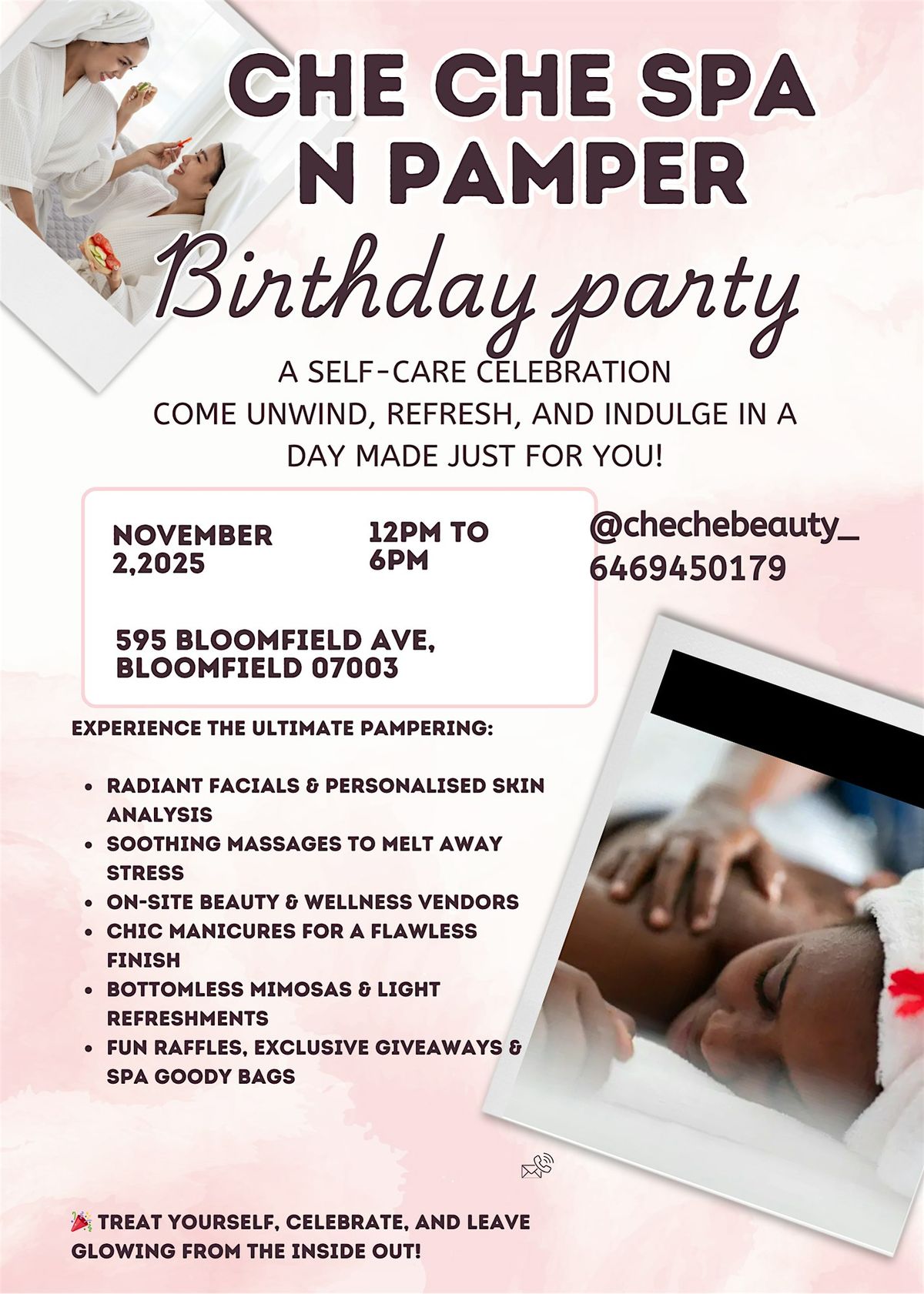 Che Che Spa and Pamper Party