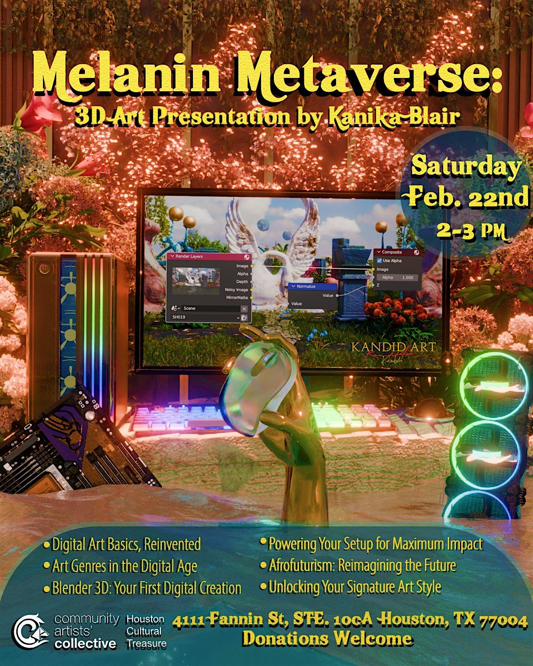 Melanin Metaverse: 3D Art Presentation by Kanika Blair