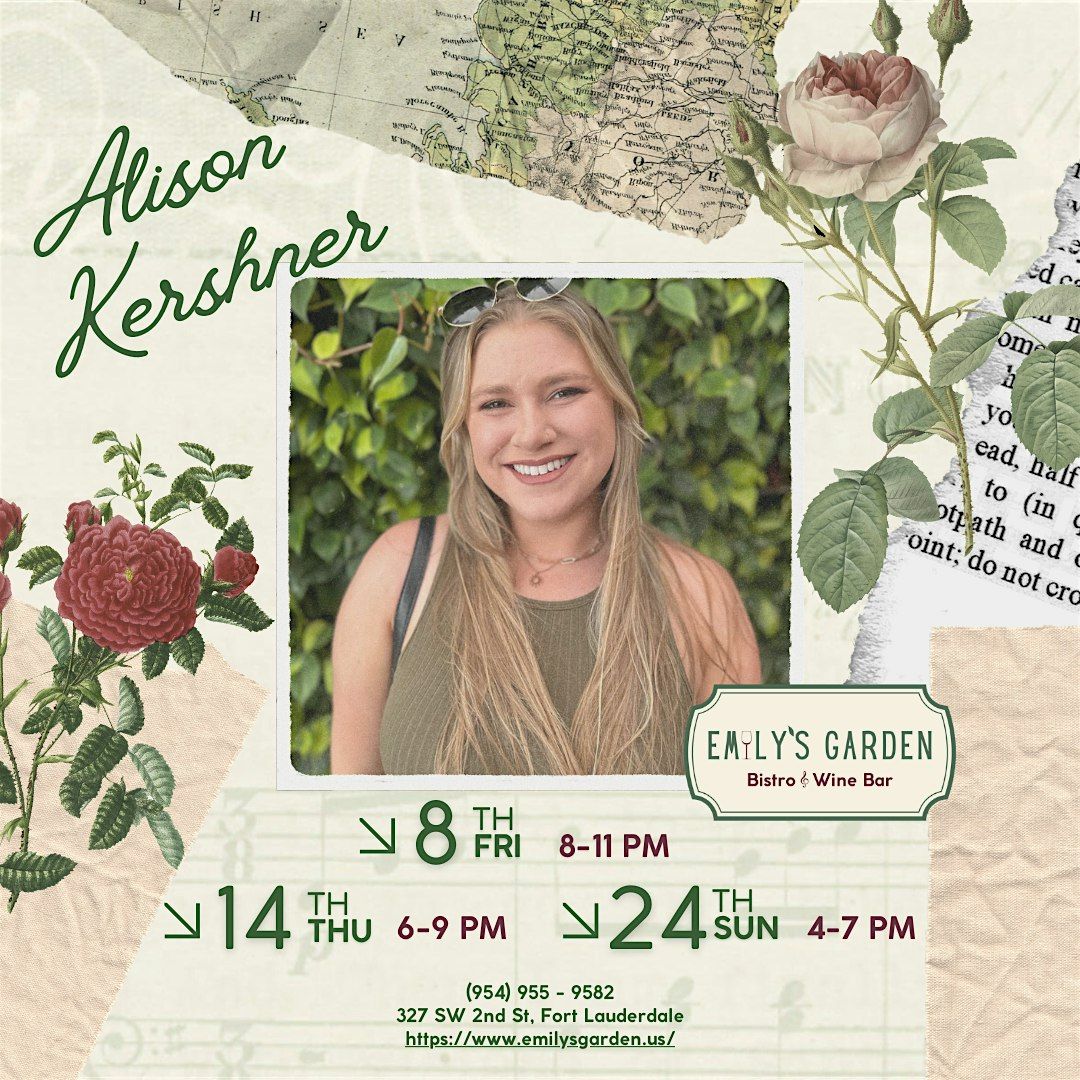 Live Music at Emily's Garden - Allison Kershner