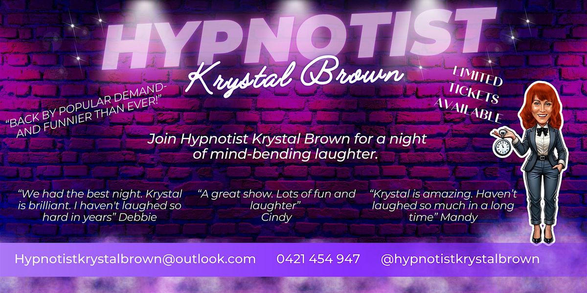 Hypnotist Krystal Brown at Coraki Hotel