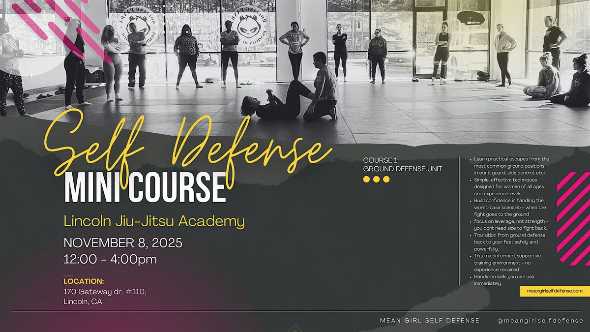 Self Defense Mini-Course Lincoln, CA