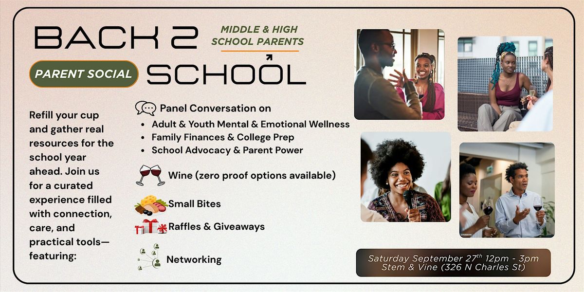 Back 2 School: Parent Social