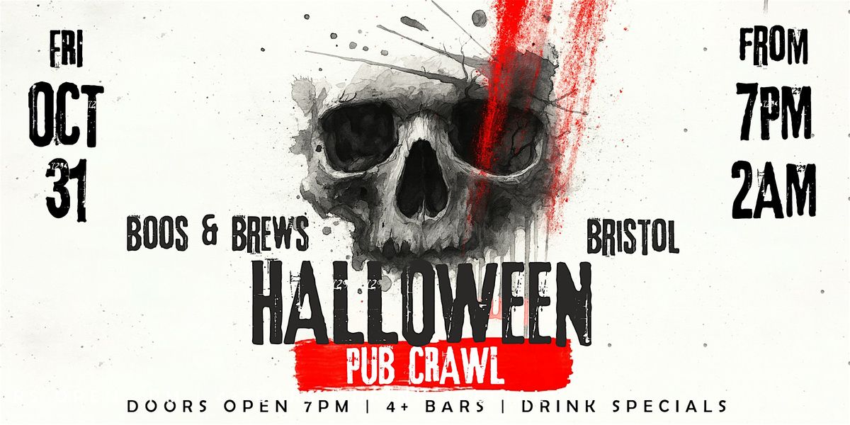 Boos & Brews Halloween Pub Crawl Bristol 2025