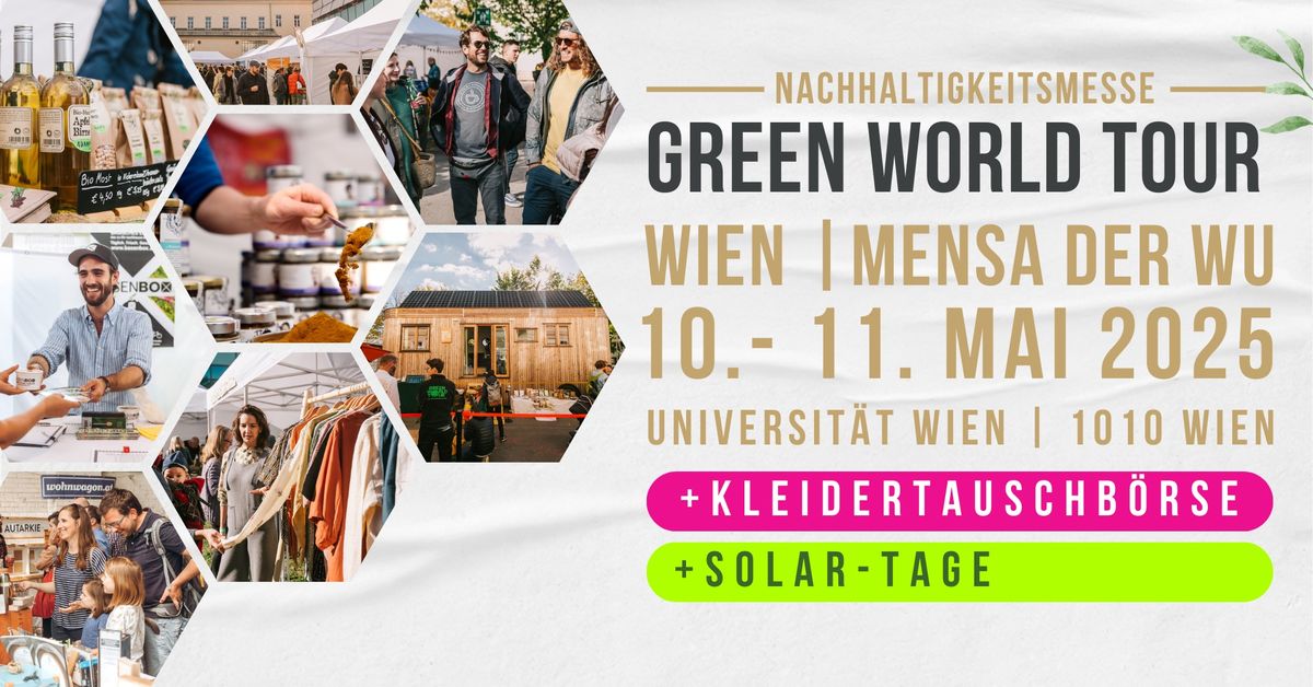 Green World Tour Wien | Nachhaltigkeitsmesse 10.+11. Mai 2025