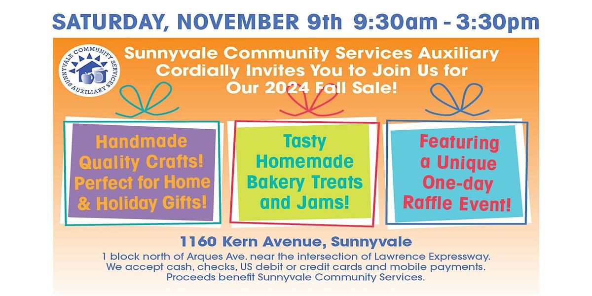 Sunnyvale Community Services Auxiliary Fall Sale