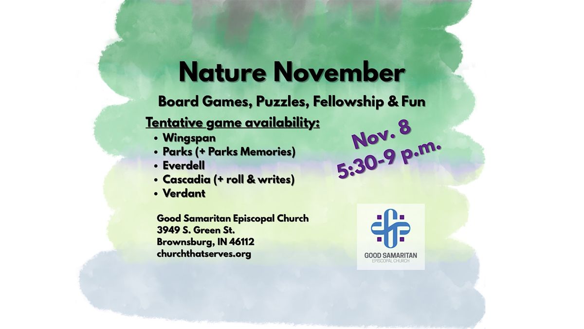 Gaming at Good Sam\u2019s  Episcopal Church - Nov. 8, 2025