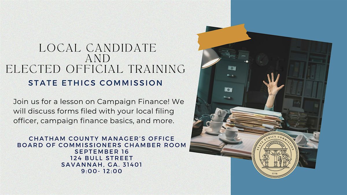 Local Candidate and Filing Officer Training