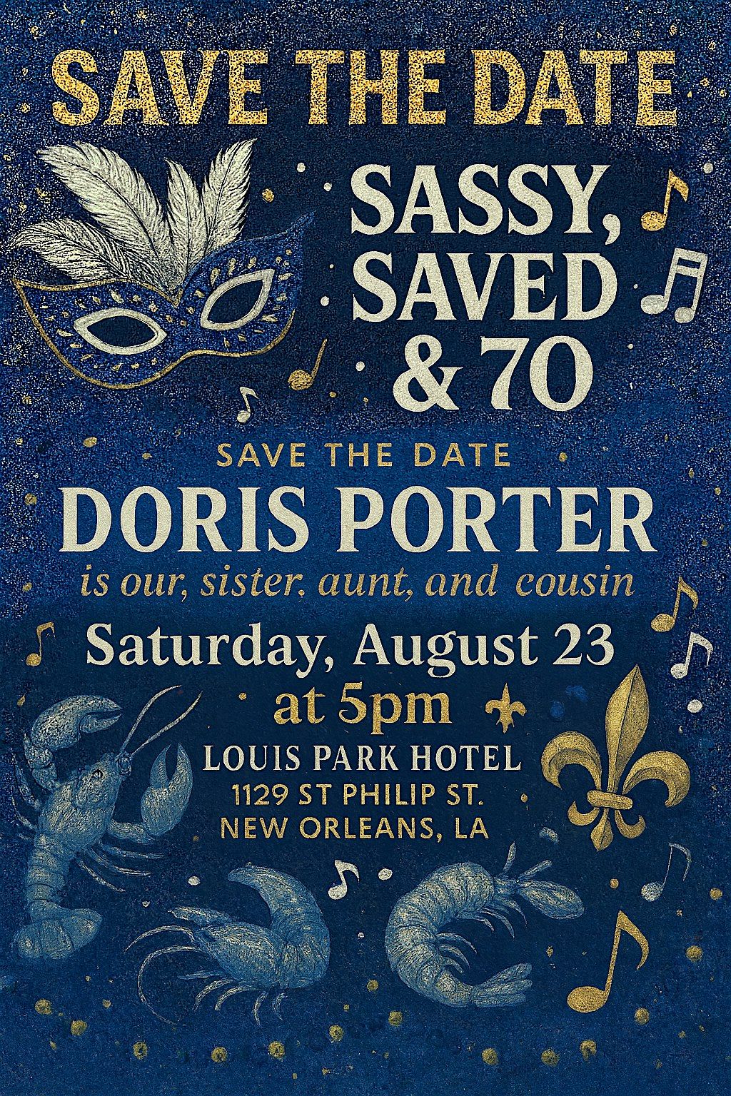 Sassy, Saved, and 70!