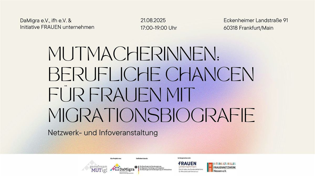 Mutmacherinnen: Berufliche Chancen f\u00fcr Frauen mit Migrationsbiografie