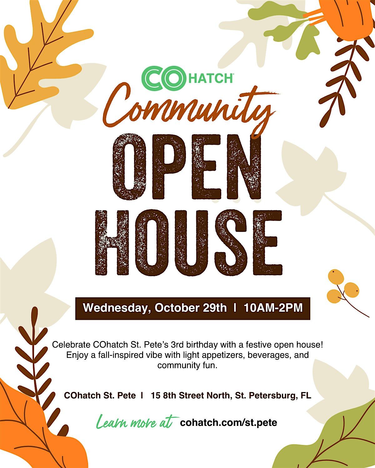 Community Open House - COhatch St. Pete