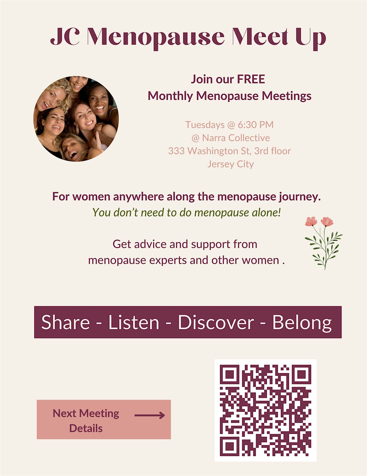 Menopause Support Group with Laura Lacey