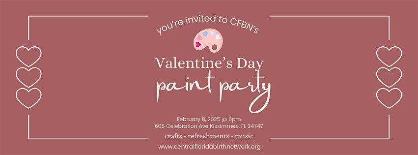 CFBN Valentine\u2019s Day Paint Party