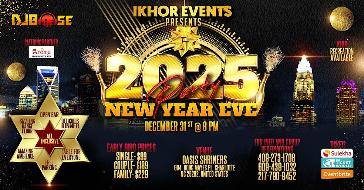 Ikhor's Annual Desi style New Year Party 2025 Charlotte North Carolina