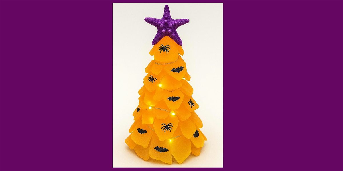 Halloween Sea Glass Tree Craft in Aurora