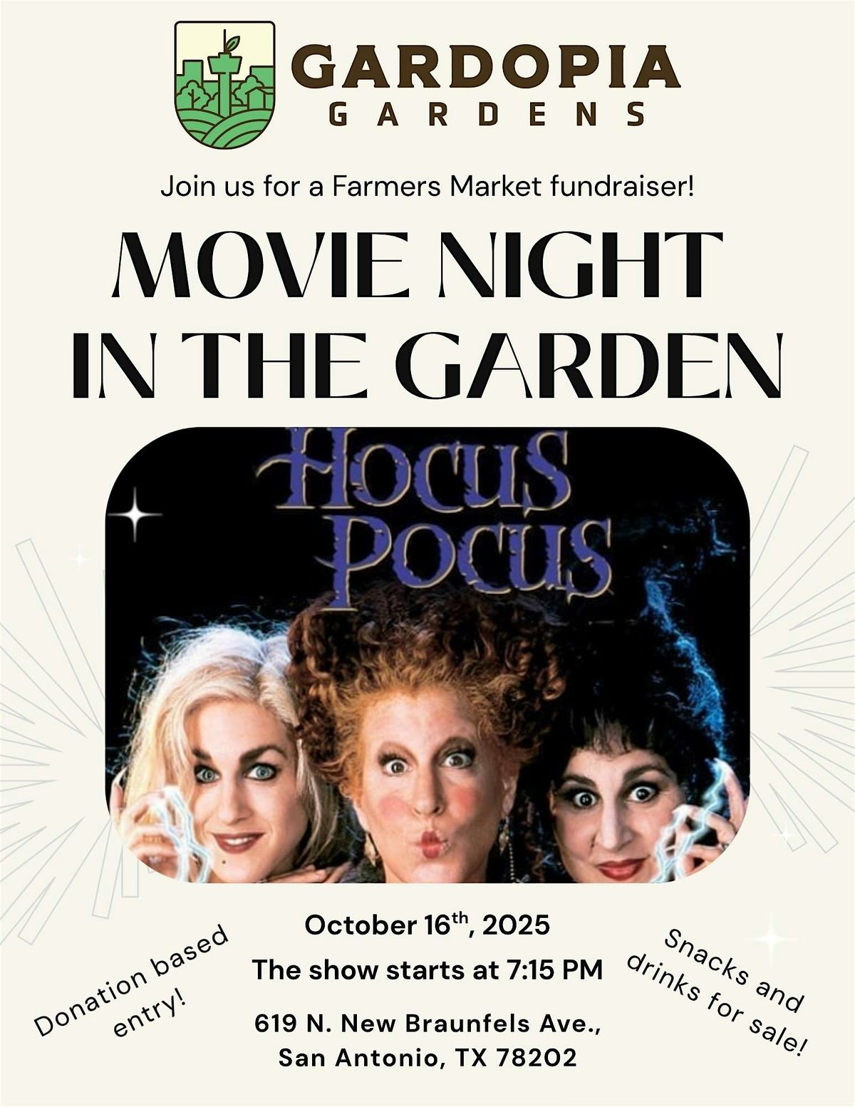 Movie Night in the Garden