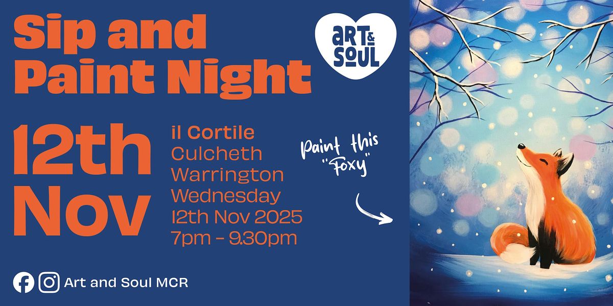 Sip and Paint Night at il Cortile, Culcheth