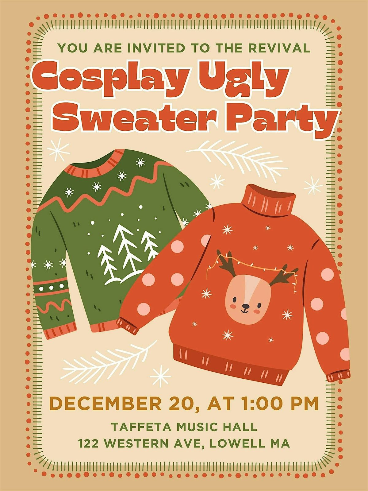 Cosplay Ugly Sweater Party Revival!!