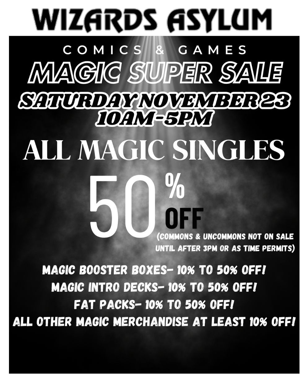 Wizards Asylum Magic Super Sale