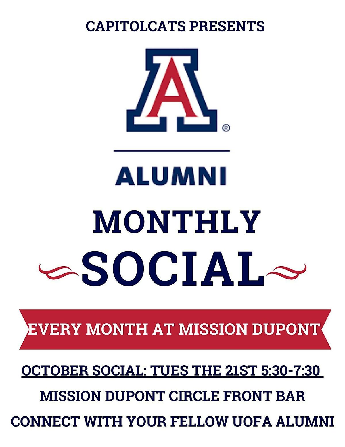 University of Arizona DC Alumni Chapter Monthly Social