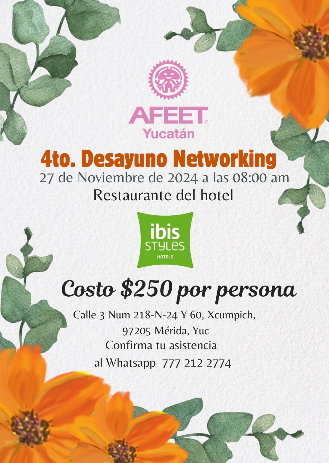 4\u00b0 DESAYUNO AFEET NETWORKING 