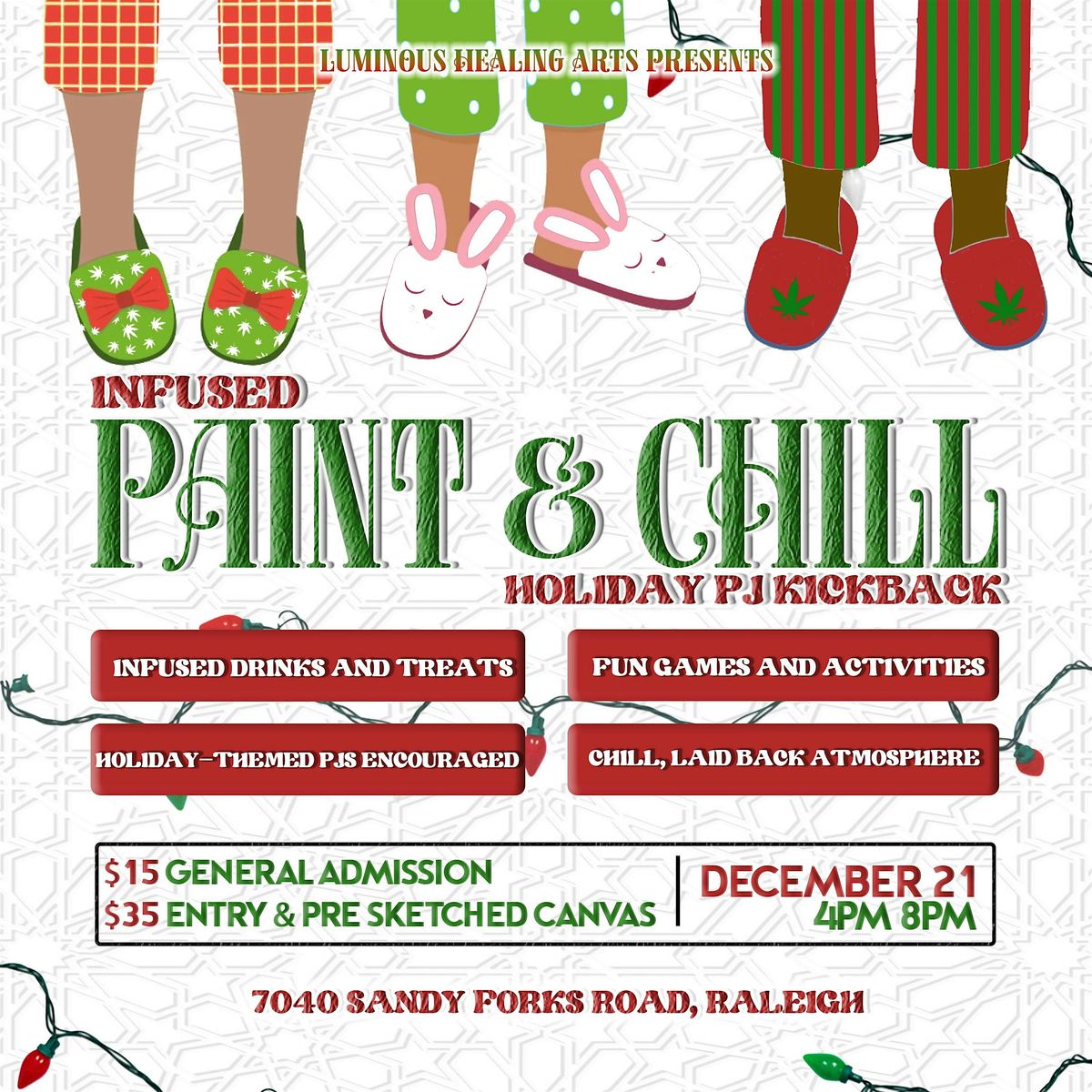 Infuzed Paint & Chill Holiday Kickback