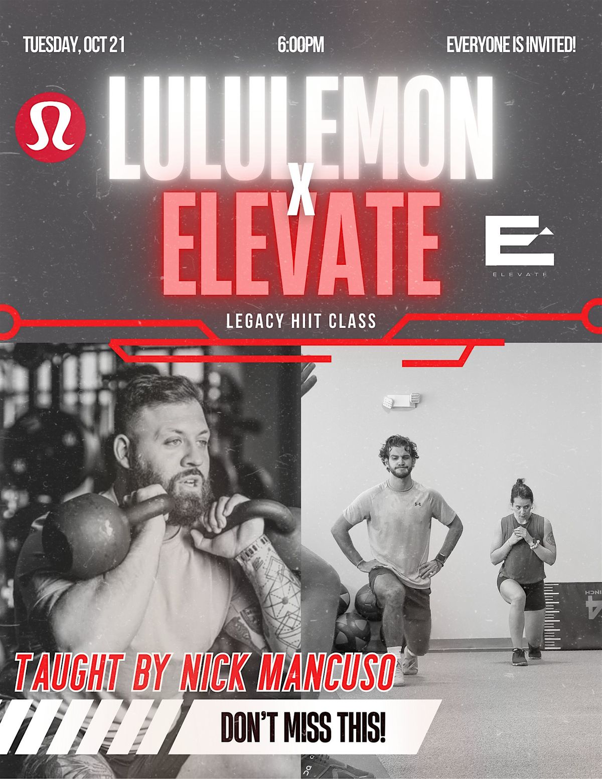 Lululemon x Elevate Legacy Class with Nick Mancuso