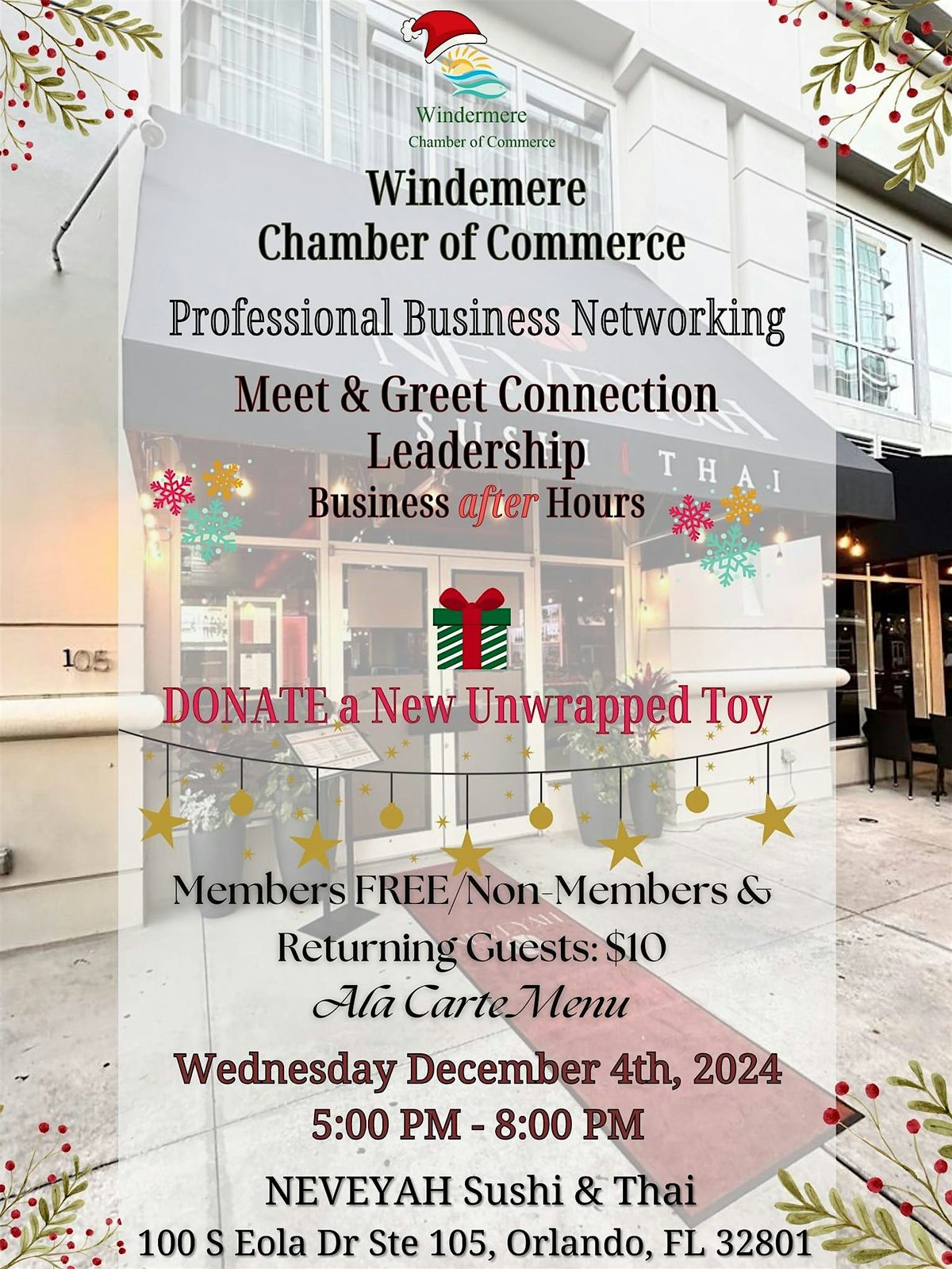 Windermere Chamber After Hour Connection Down Town Orlando