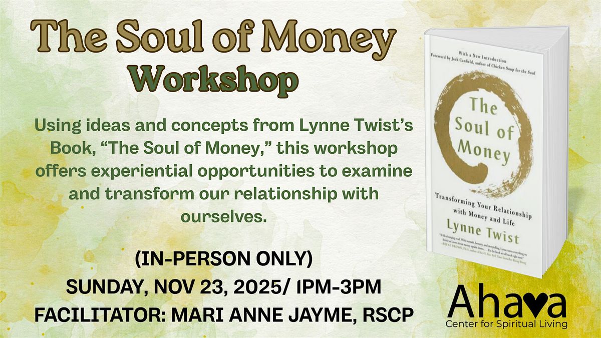 The Soul of Money workshop