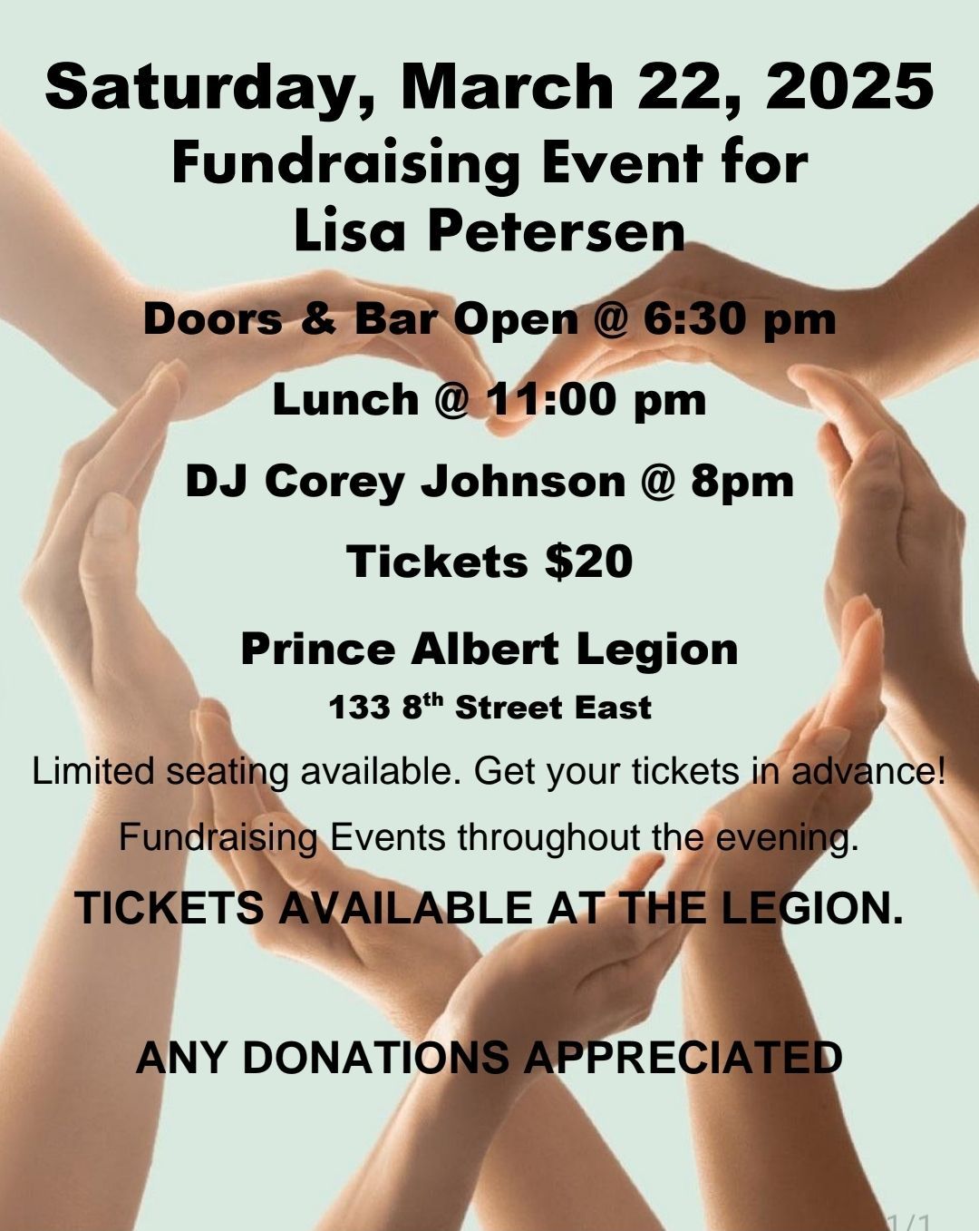 Fundraising Event for Lisa Petersen