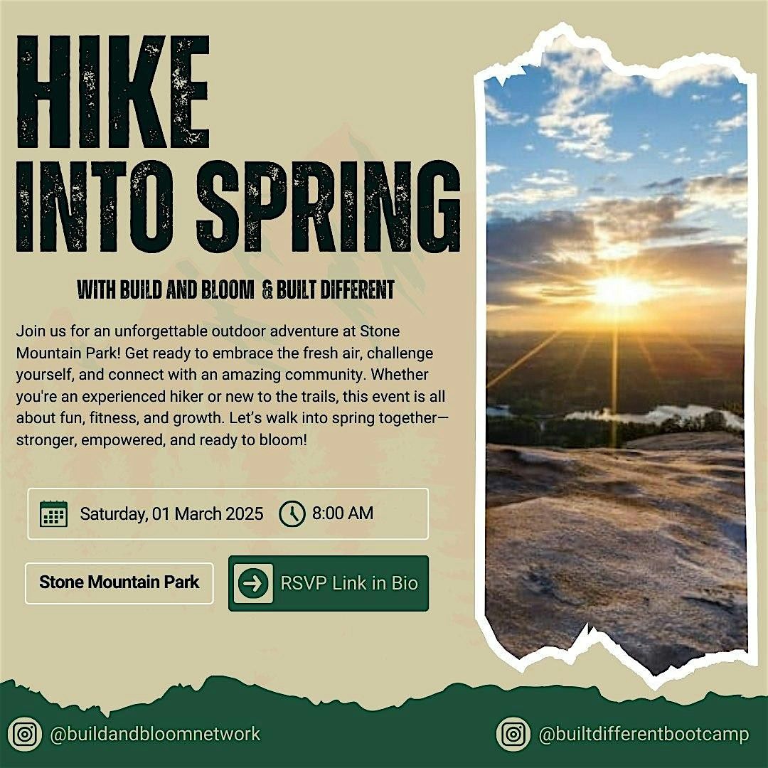 Hike into Spring w\/ Build + Bloom and Built Different Bootcamp!