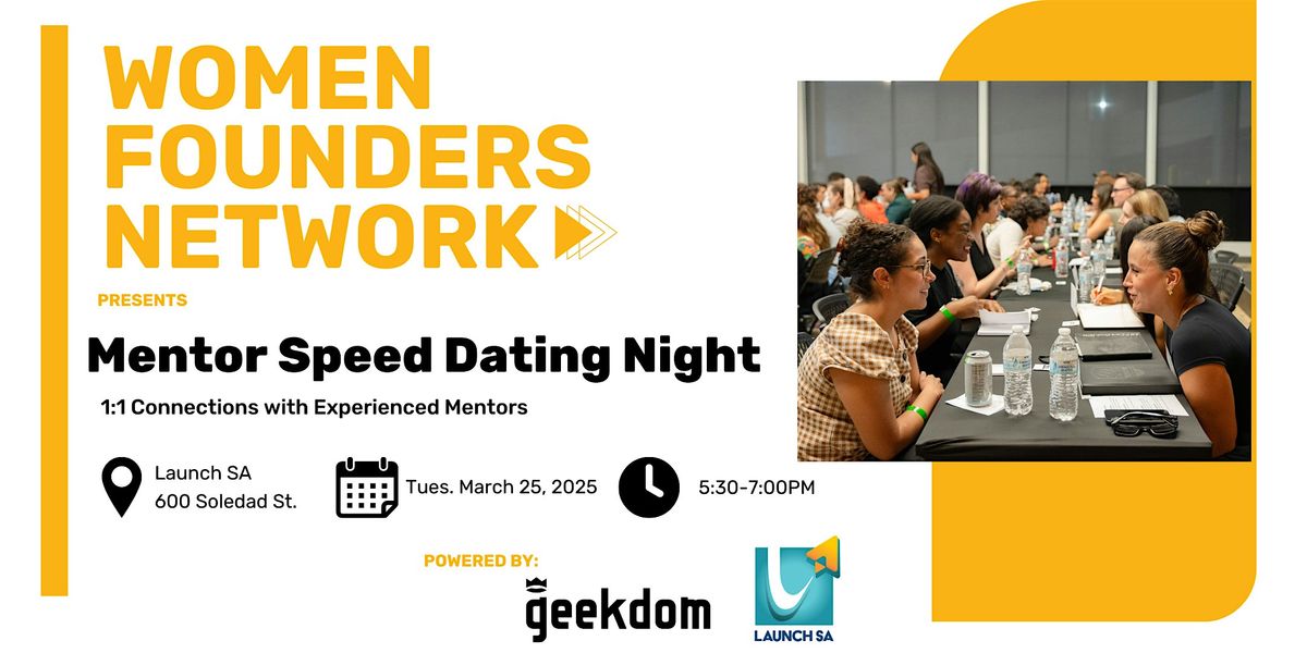 Mentor Speed Dating with the Women Founders Network