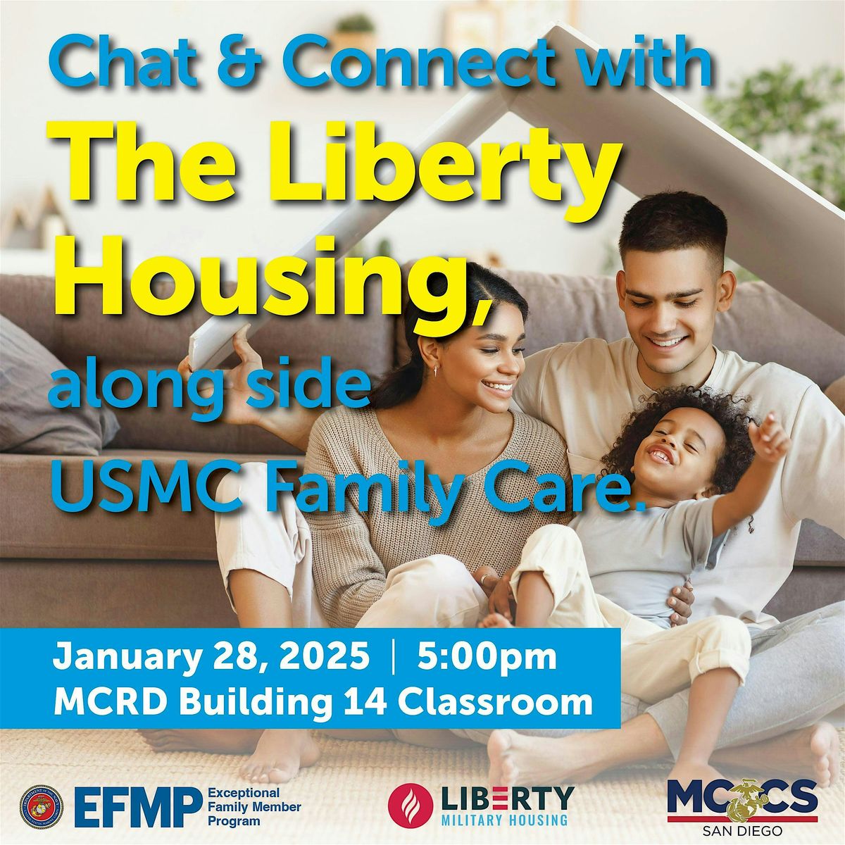 Chat and Connect with Liberty Housing and USMC Family Care