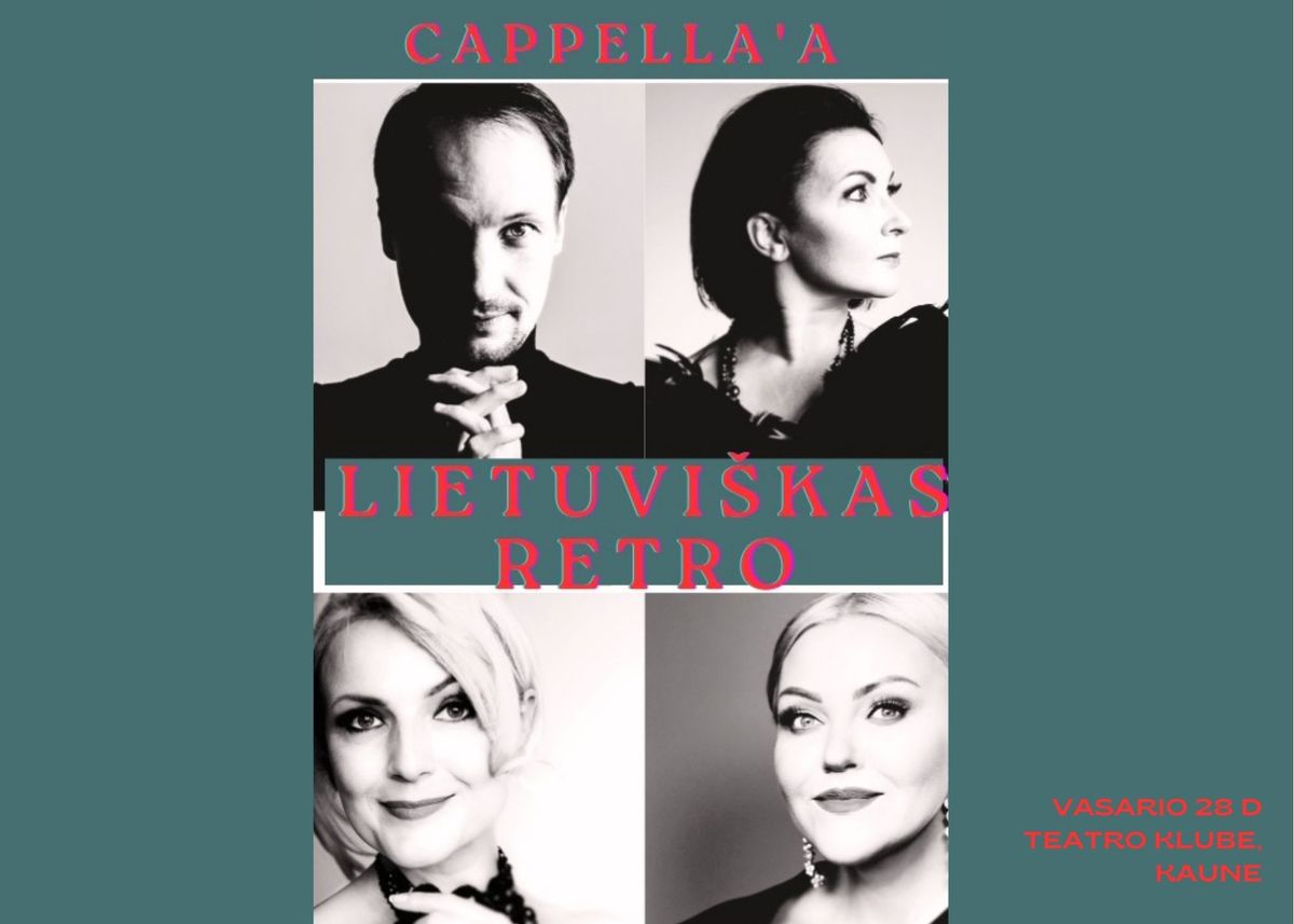 Cappella'A su programa ''Lietuvi\u0161kas retro''