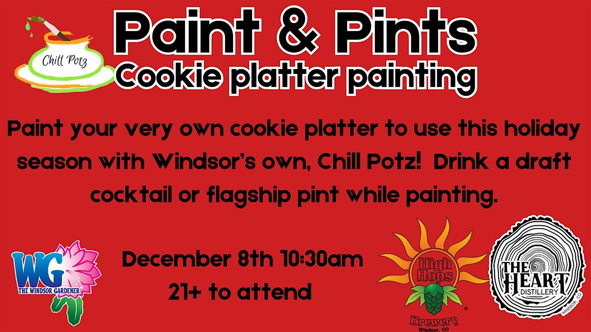 Paint & Pints Cookie Platter Painting