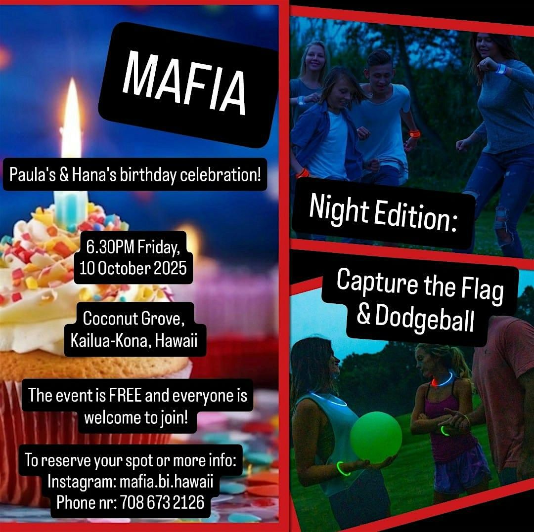 MAFIA Outdoor Game Night: Dodgeball & Capture the Flag