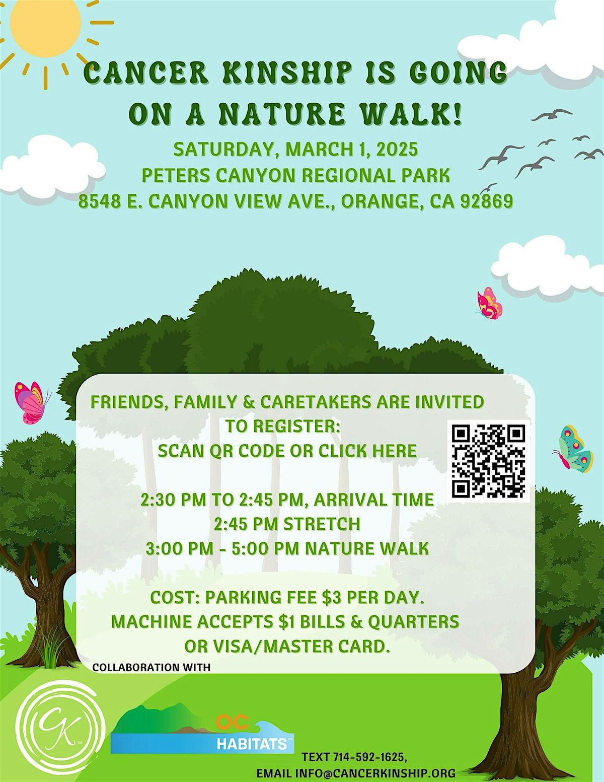 Cancer Kinship x OC Habitat Nature Walk