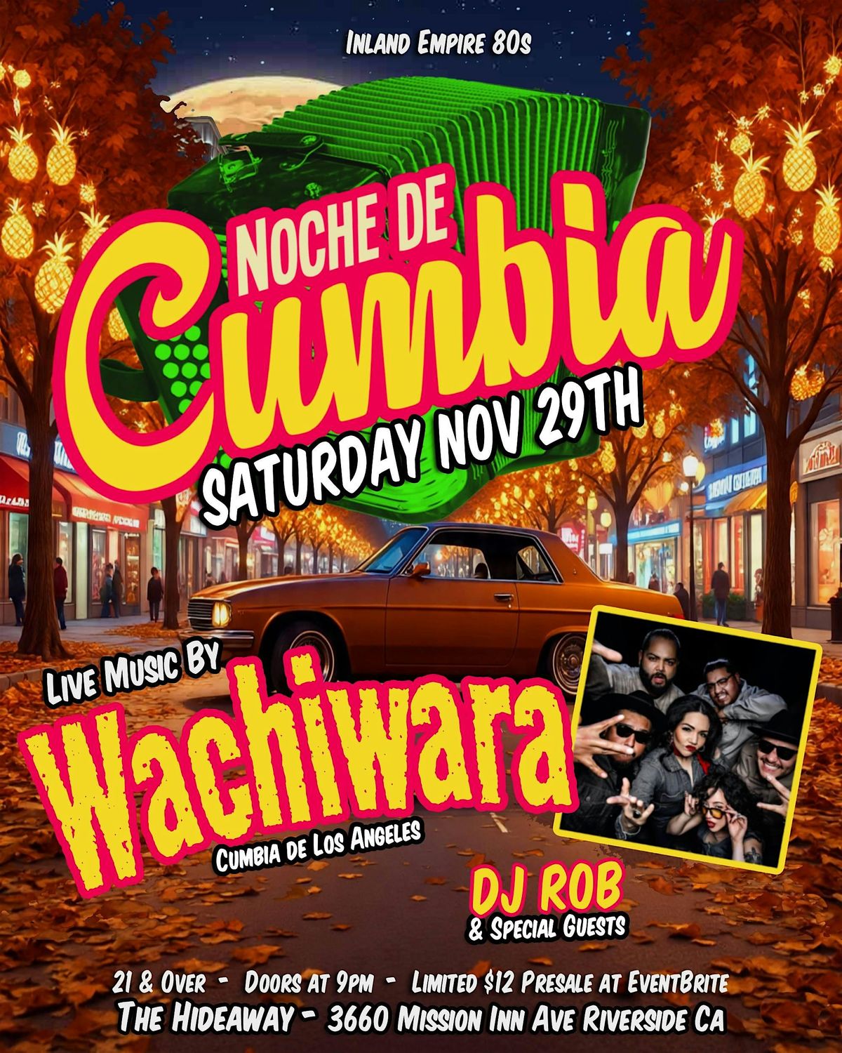 Noche de Cumbia in Riverside! W\/ live cumbia!