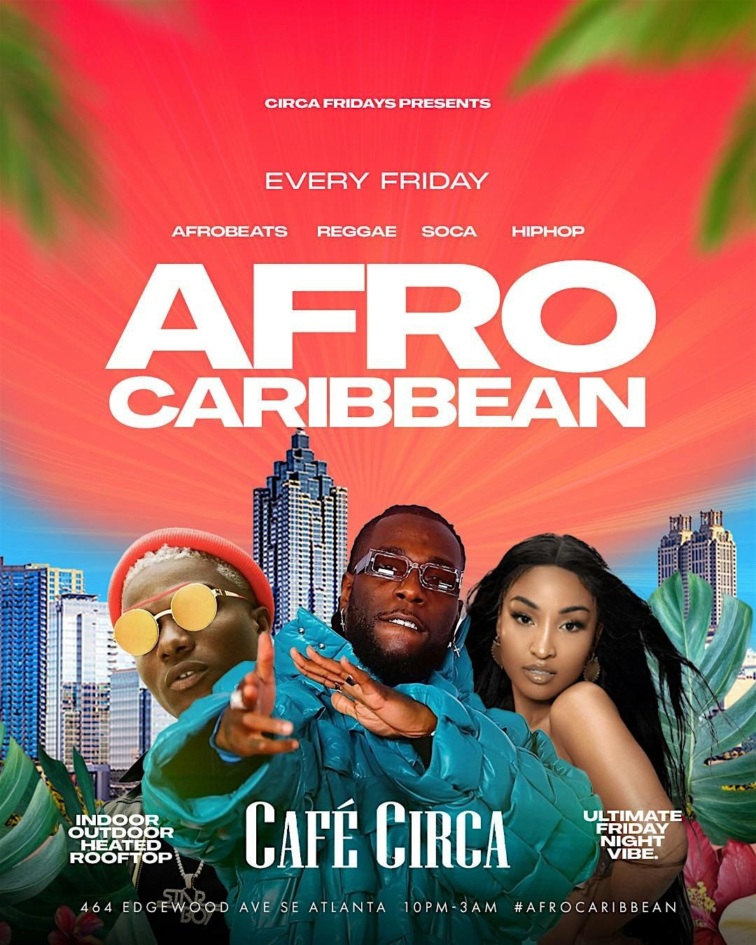 #1 FRIDAY ROOFTOP PARTY IN ATLANTA : AFROCARIB