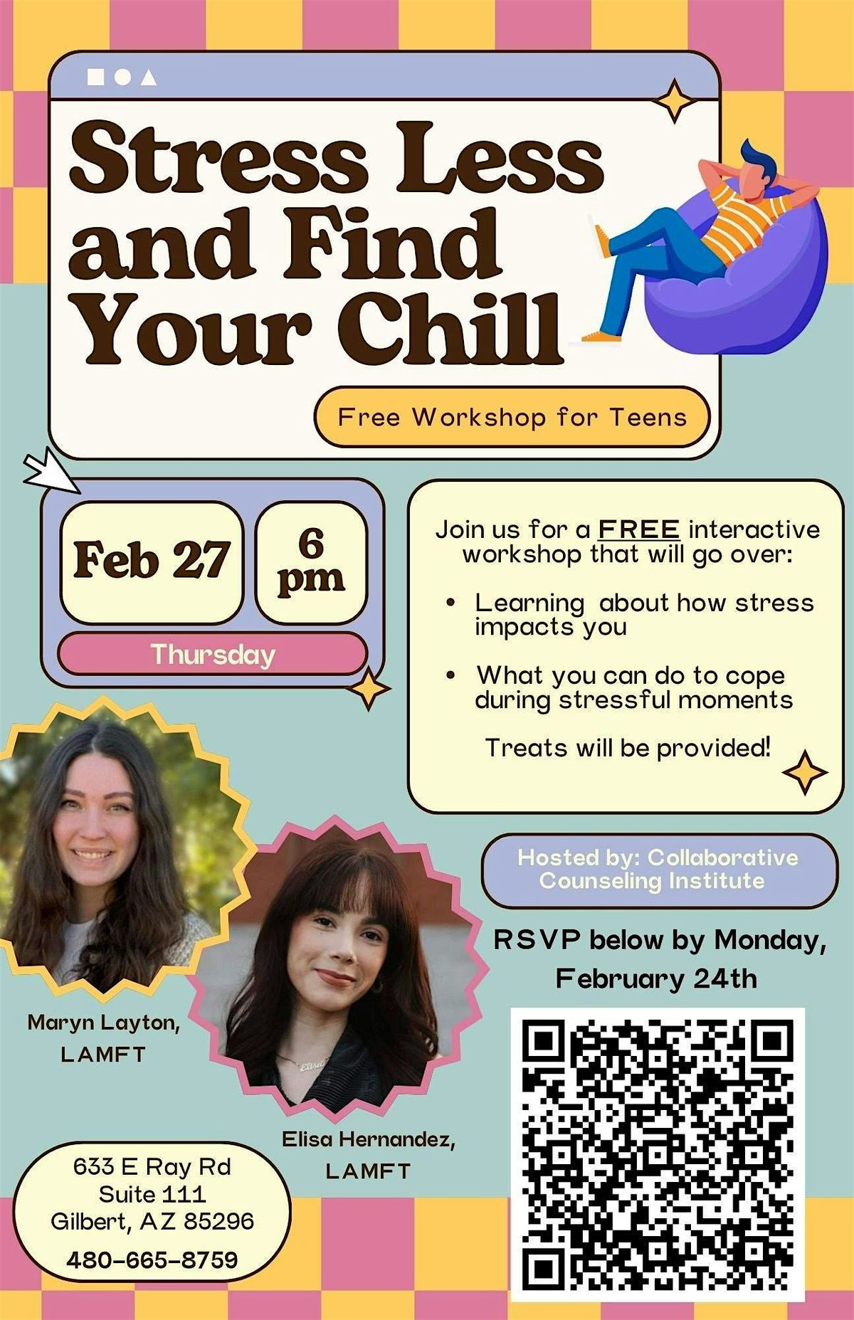 Stress Less and Find Your Chill - Free Teen Workshop