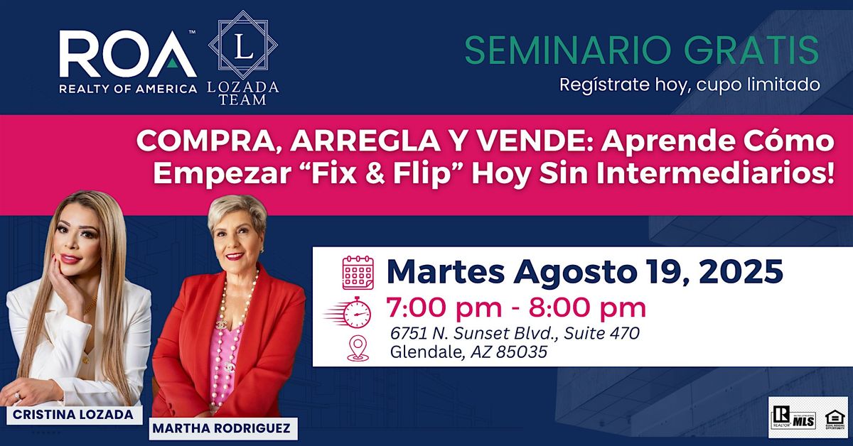 Aprende Fix & Flip: Compra, Arregla y Vende Propiedades