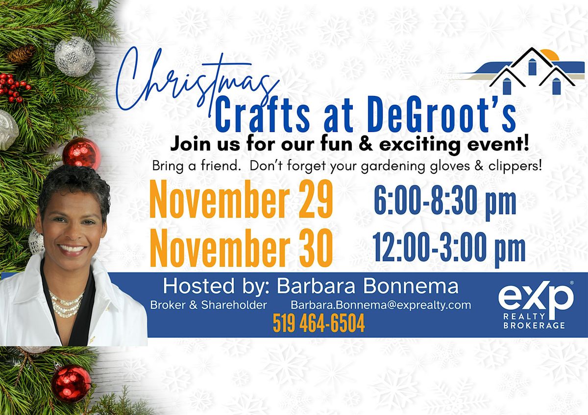 Barbara Bonnema - Customer Appreciation '24 - Christmas Crafts at DeGroot's