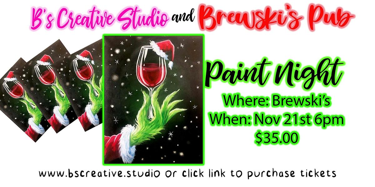 Paint Night Drink UP Grinches