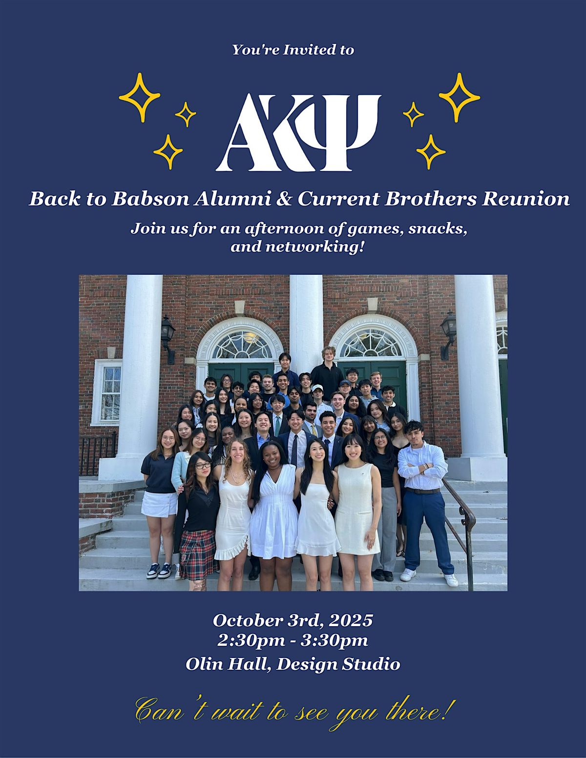 Alpha Kappa Psi Alumni and Current Brothers Reunion