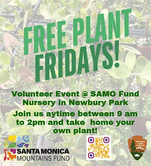 FREE PLANT FRIDAYS! - Native Plant Nursery Volunteering