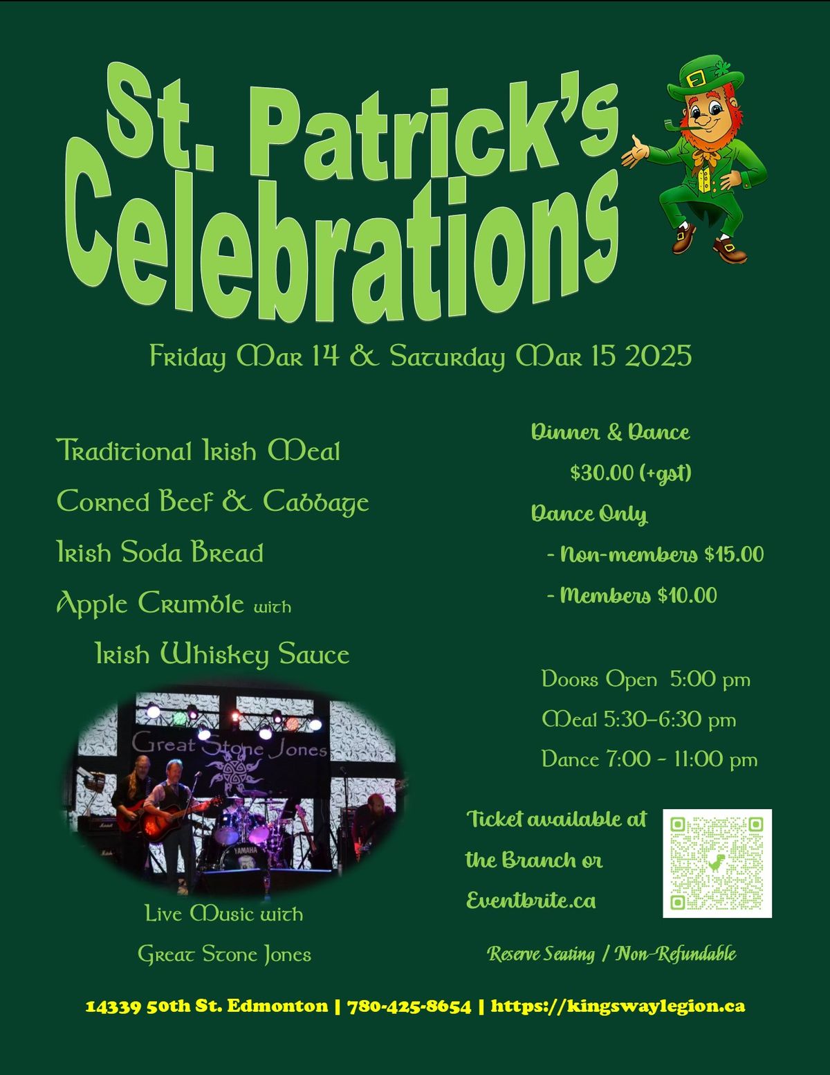 St. Patrick's Day Dinner & Dance