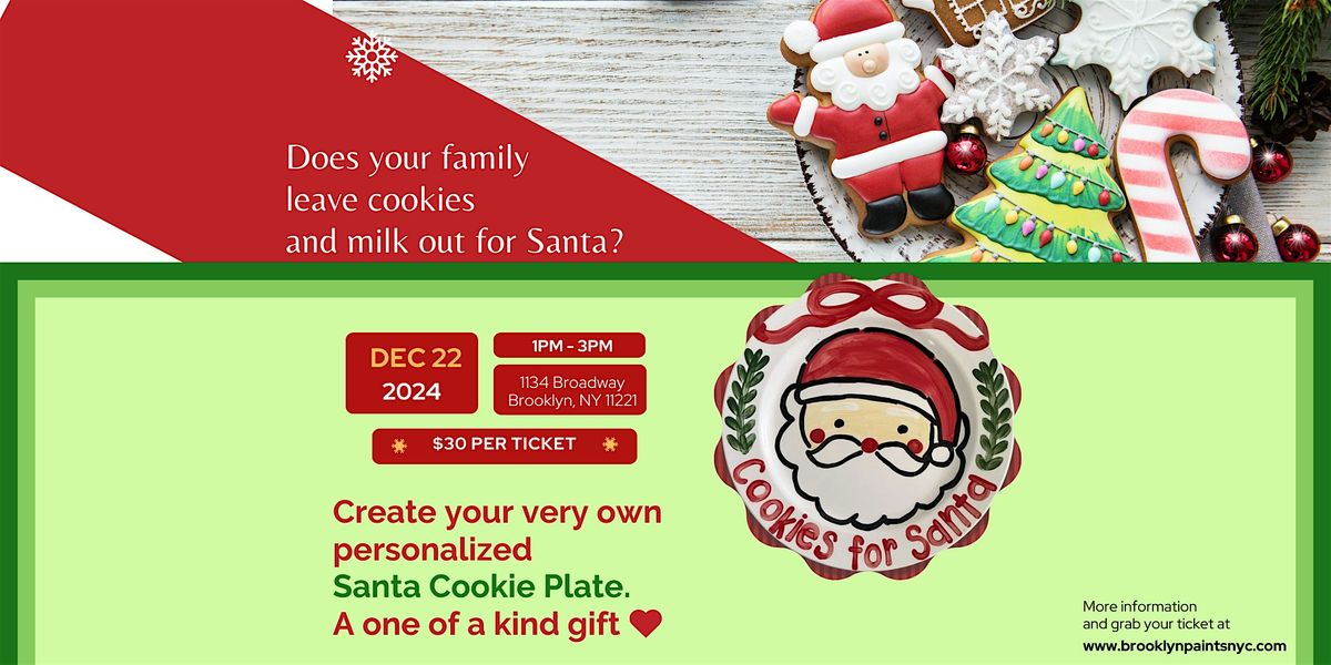 Santa Cookie Plate Workshop