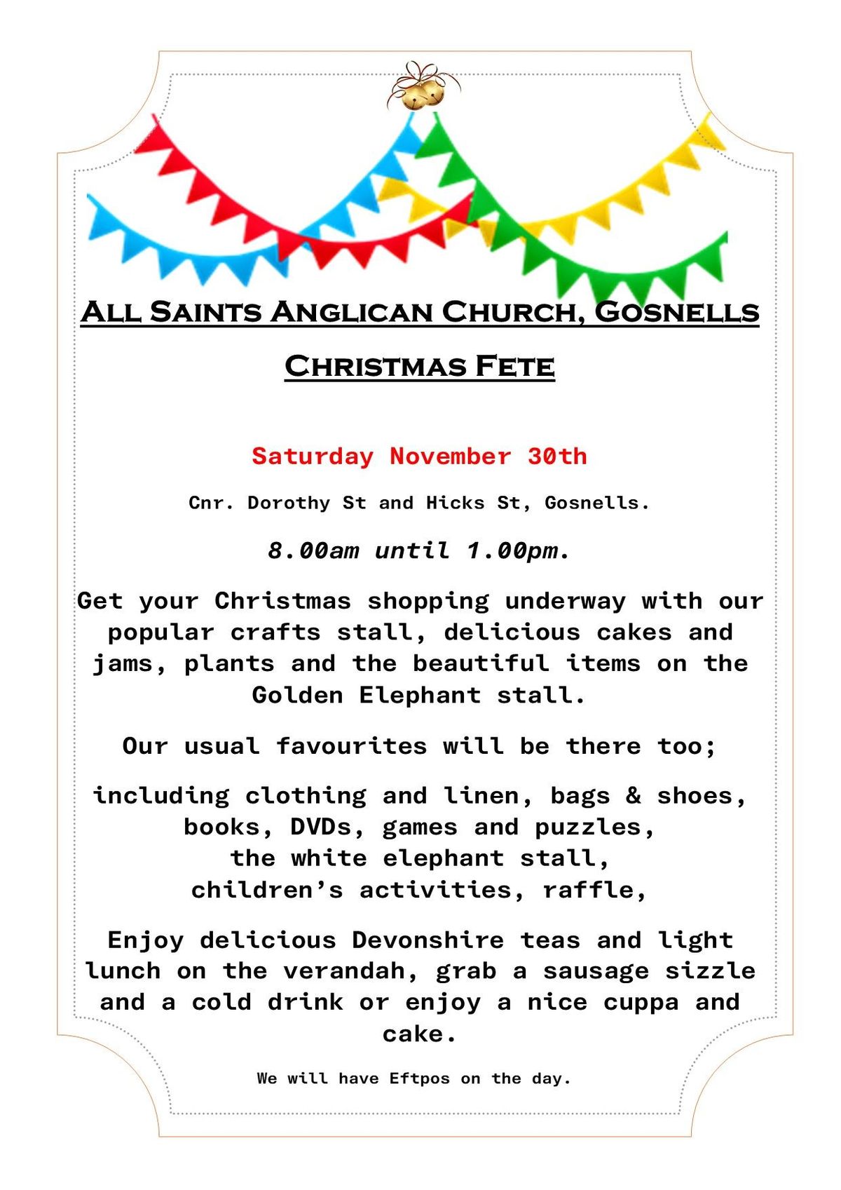 All Saints Gosnells Christmas Fete