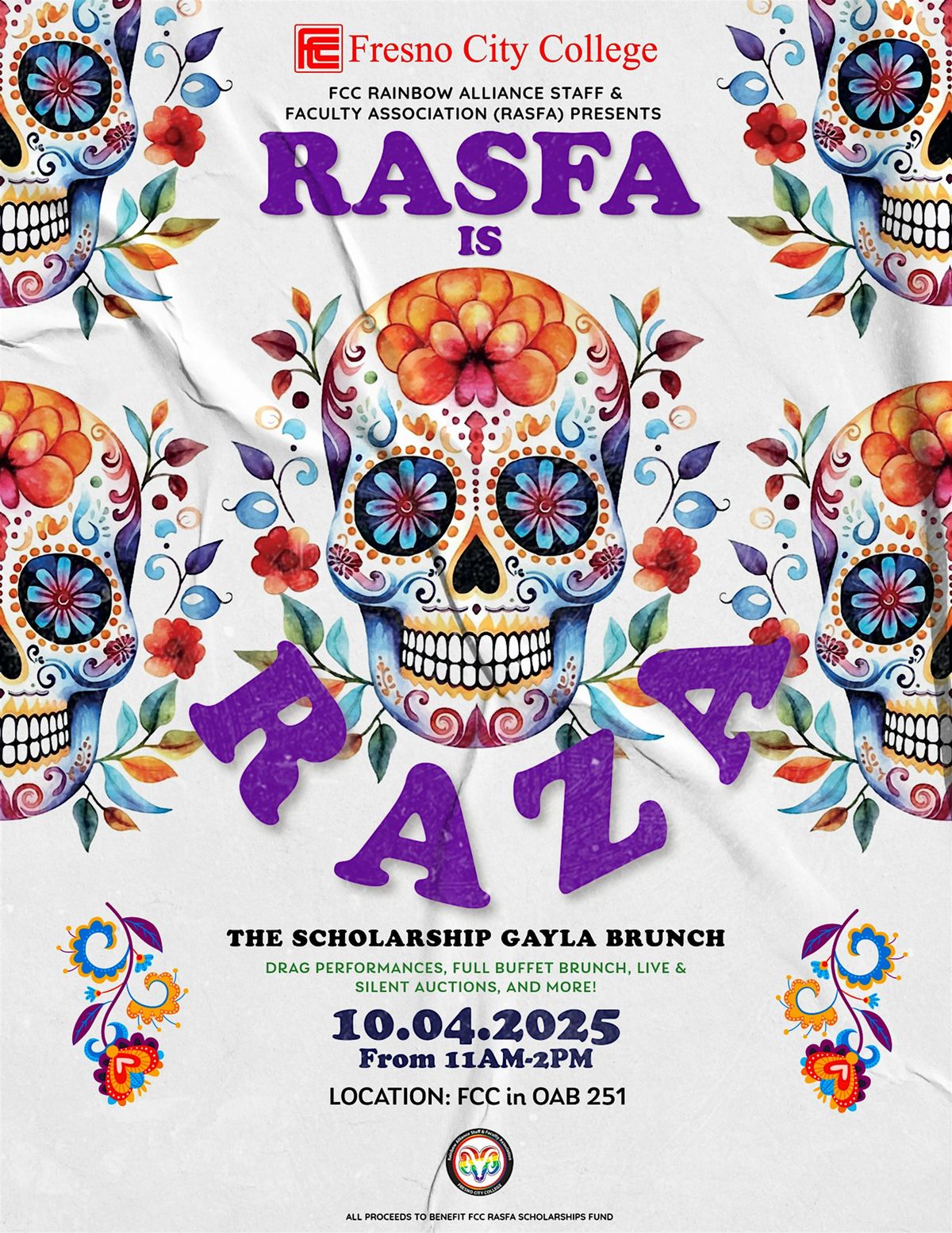RASFA Presents- The Scholarship Gayla Brunch:  RASFA is Raza