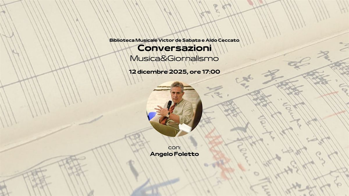 Conversazioni: Musica&Giornalismo