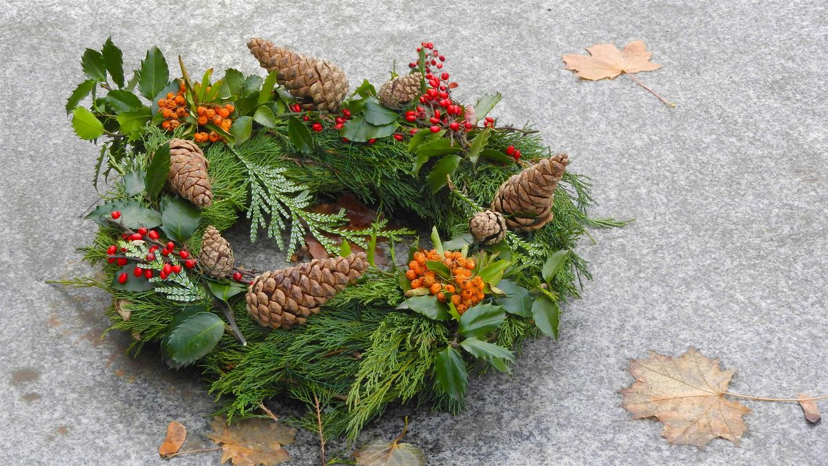 Christmas crafting: wreath-making